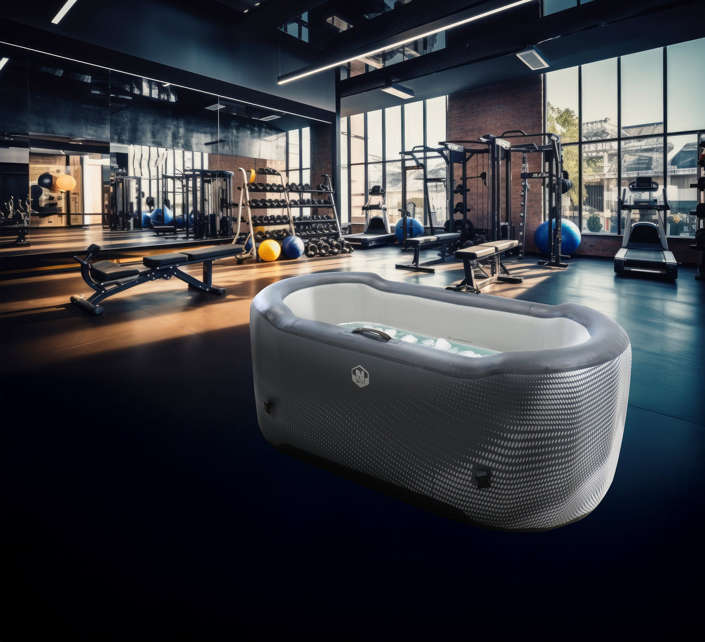 NetSpa Järvi Ice Bath – Drop-Stitch Isbad med Chiller-anslutning (utan Chiller)