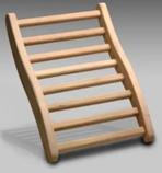 Comfort Ryggstöd i Abachi – Ergonomiskt Basturyggstöd för Infraröd & Traditionell Bastu