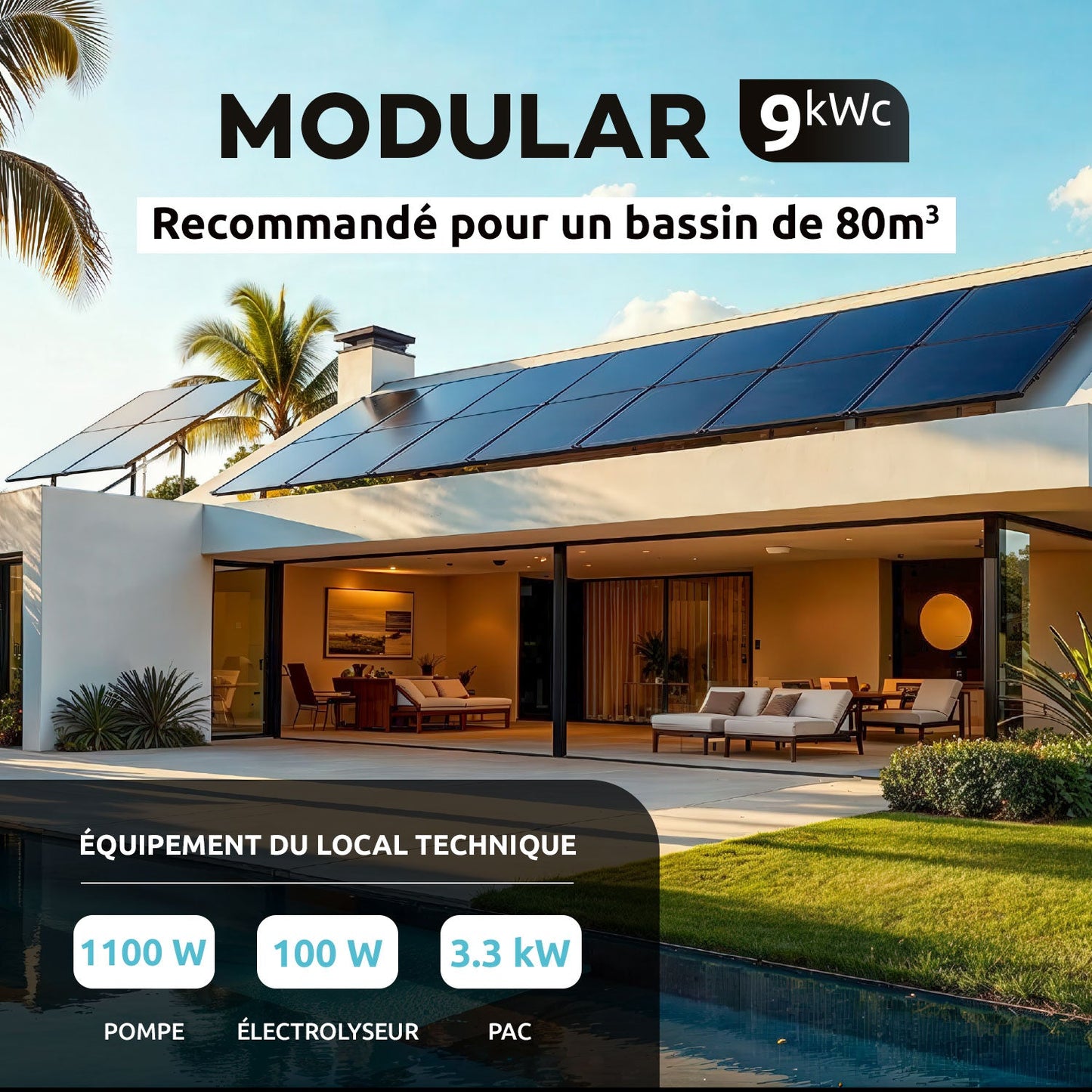 Poolex Solcellspaket 9 kW Hybrid – Med Batterialternativ 5–15 kWh
