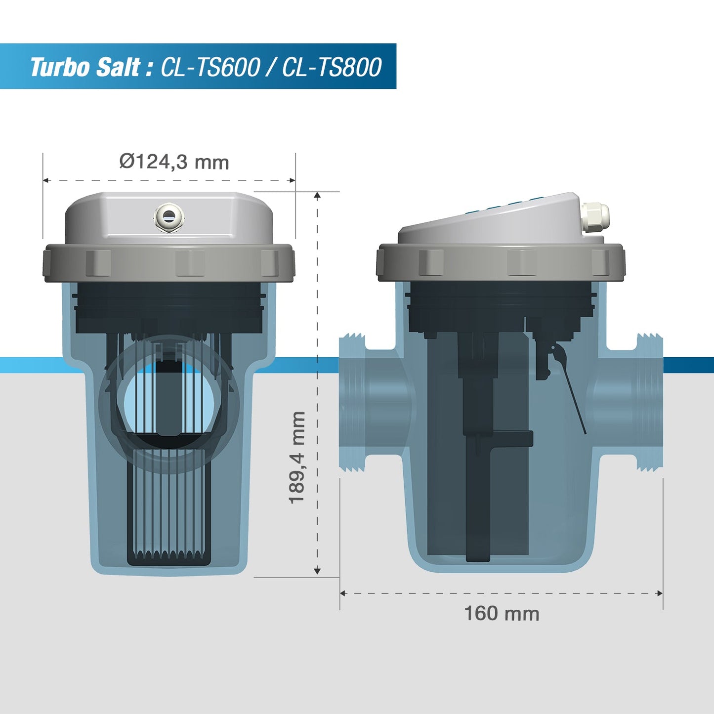 Saltklorinator Poolex Turbo Salt 10-80 m3