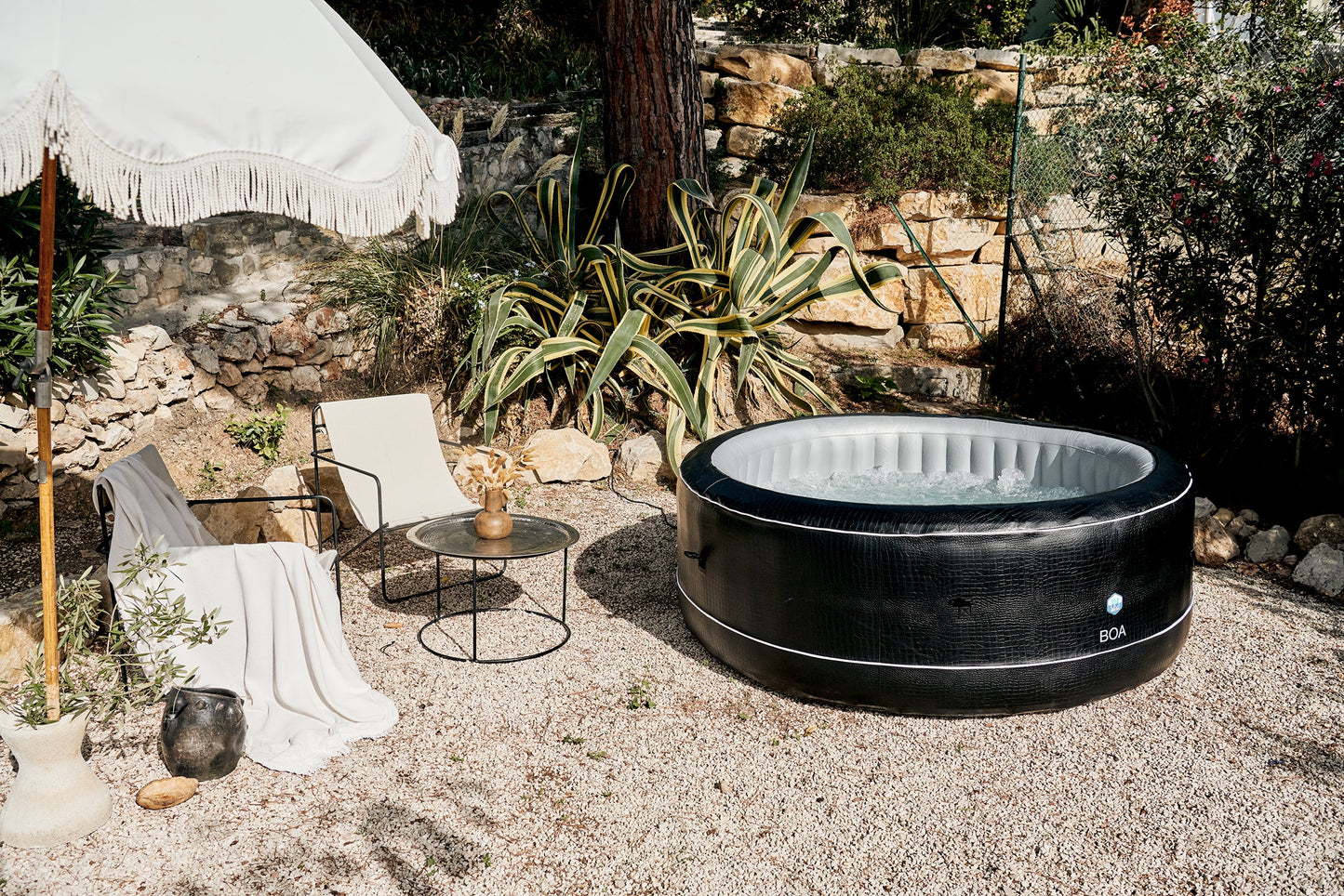 NetSpa BOA uppblåsbart spabad 5–6 personer (Ø195 cm)