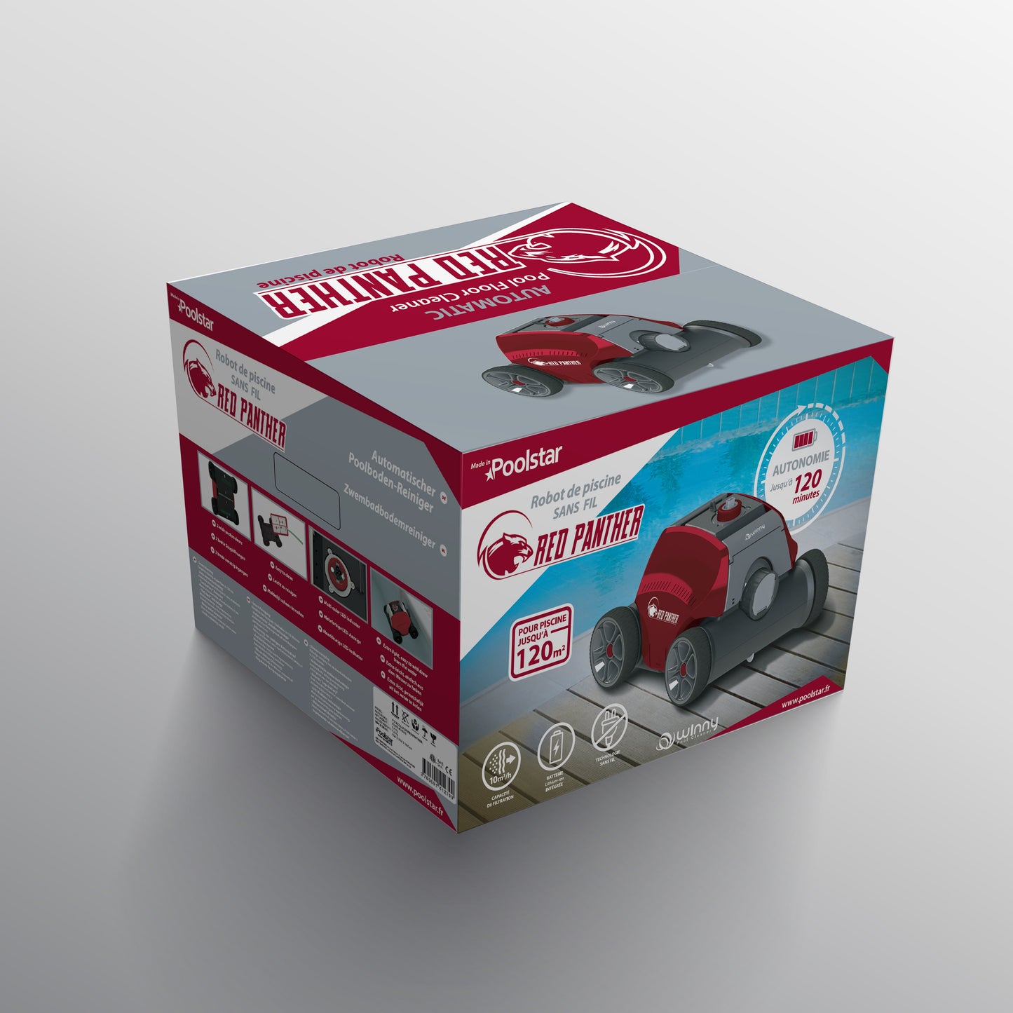 Poolex Red Panther Poolrobot – Batteridriven