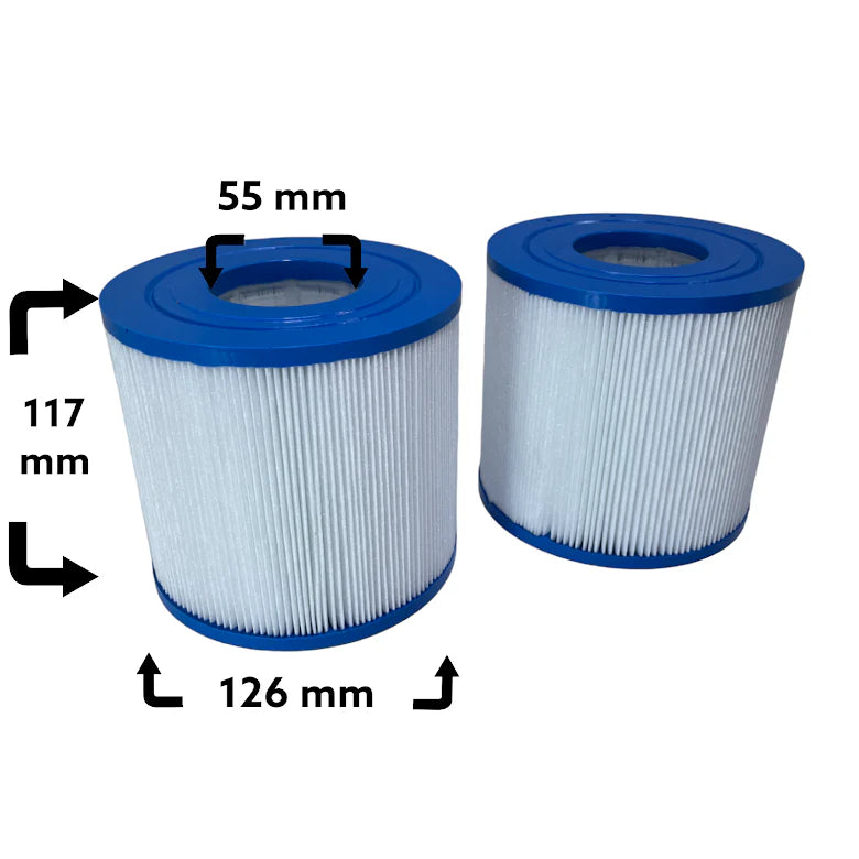 2-pack Spafilter som passar b.la. Beachcomber, Catalina, Clearwater, Coleman, Hydropool, Maax, PDC, Sundance