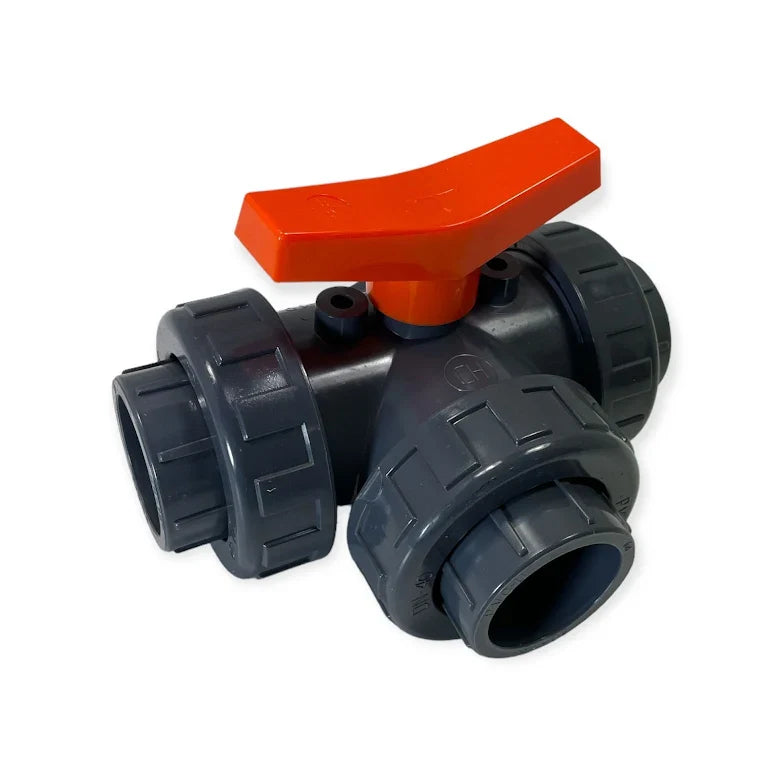 PVC Ventil 63mm, 3-väg