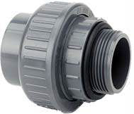 PVC Union 50mm-1 1/2"utv. + packning Plimat