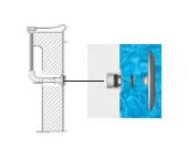 Lampa LED för glasfiberpool 36W utv Weltico 12LED vit