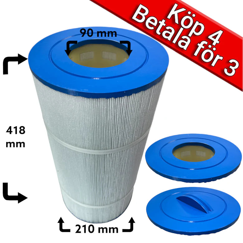 4-pack Spafilter som passar b.la. Caldera, Hotspring 4 för 3