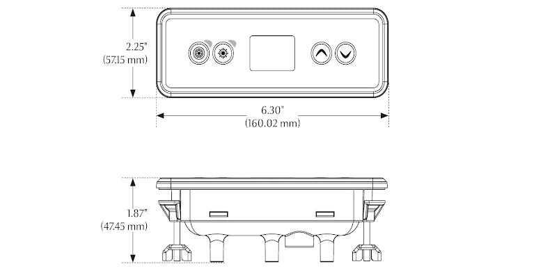 Display Gecko IN.K300-CL (2 PUMPAR) med etikett