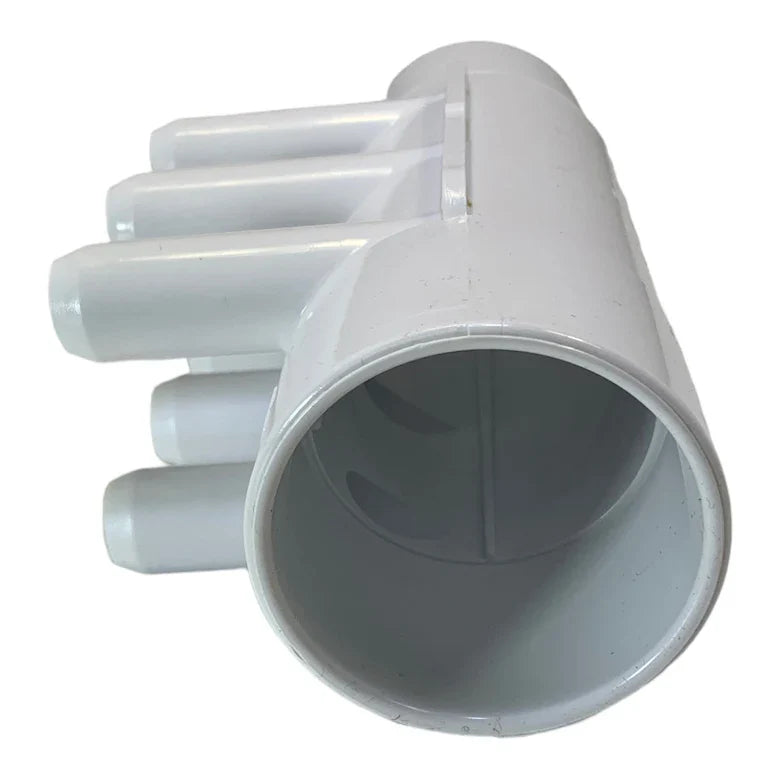 PVC Fördelare 2"/2" hona/hane samt 6x3/4" hane slät CS