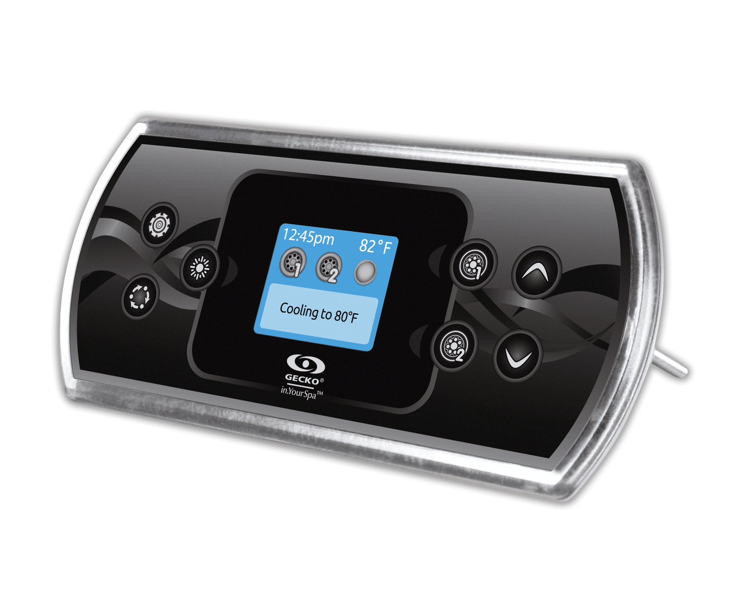 Display Gecko IN.K500 med etikett