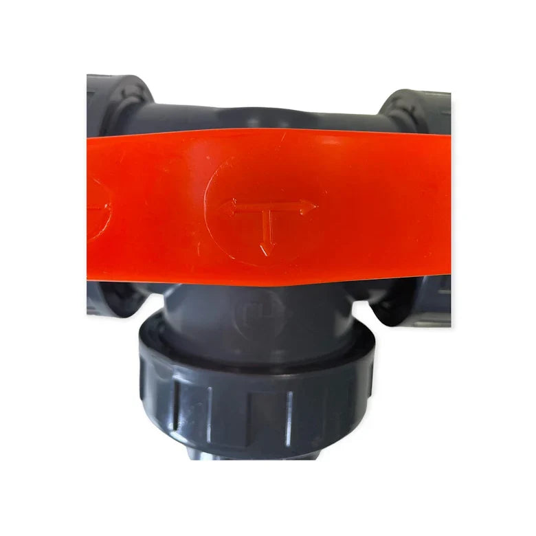 PVC Ventil 50mm, 3-väg