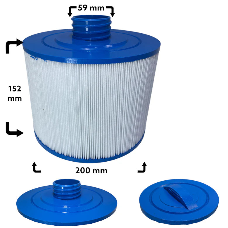 Spafilter som passar b.la. Beachcomber, Bullfrog Spas, Caldera, Canadian spas, Villeroy & Boch, Svenska Bad, K-Rauta