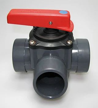 PVC Ventil 50mm 3-väg