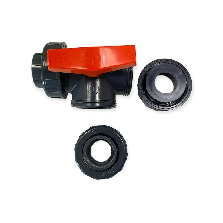 PVC Ventil 50mm, 3-väg