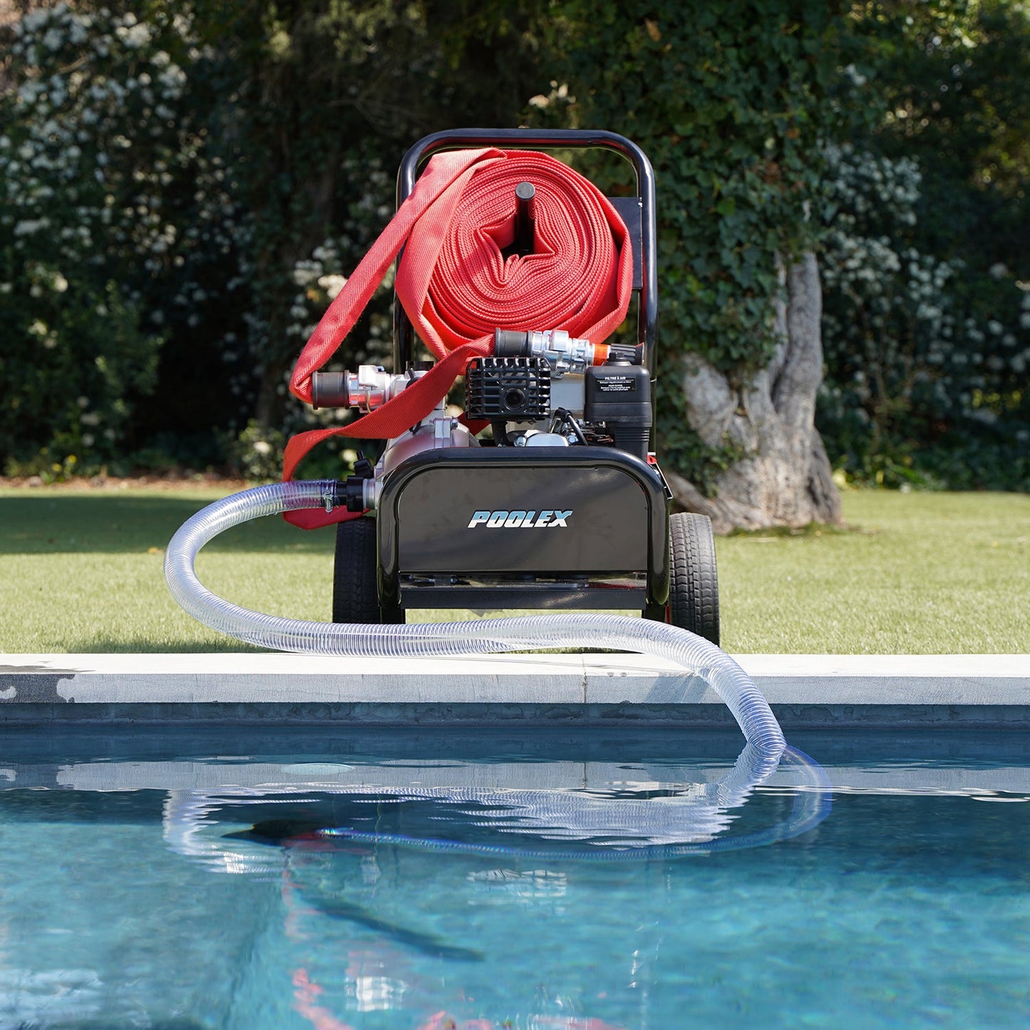 Poolex PoolSam – Brandförsvarspump med poolvatten
