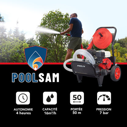 Poolex PoolSam – Brandförsvarspump med poolvatten