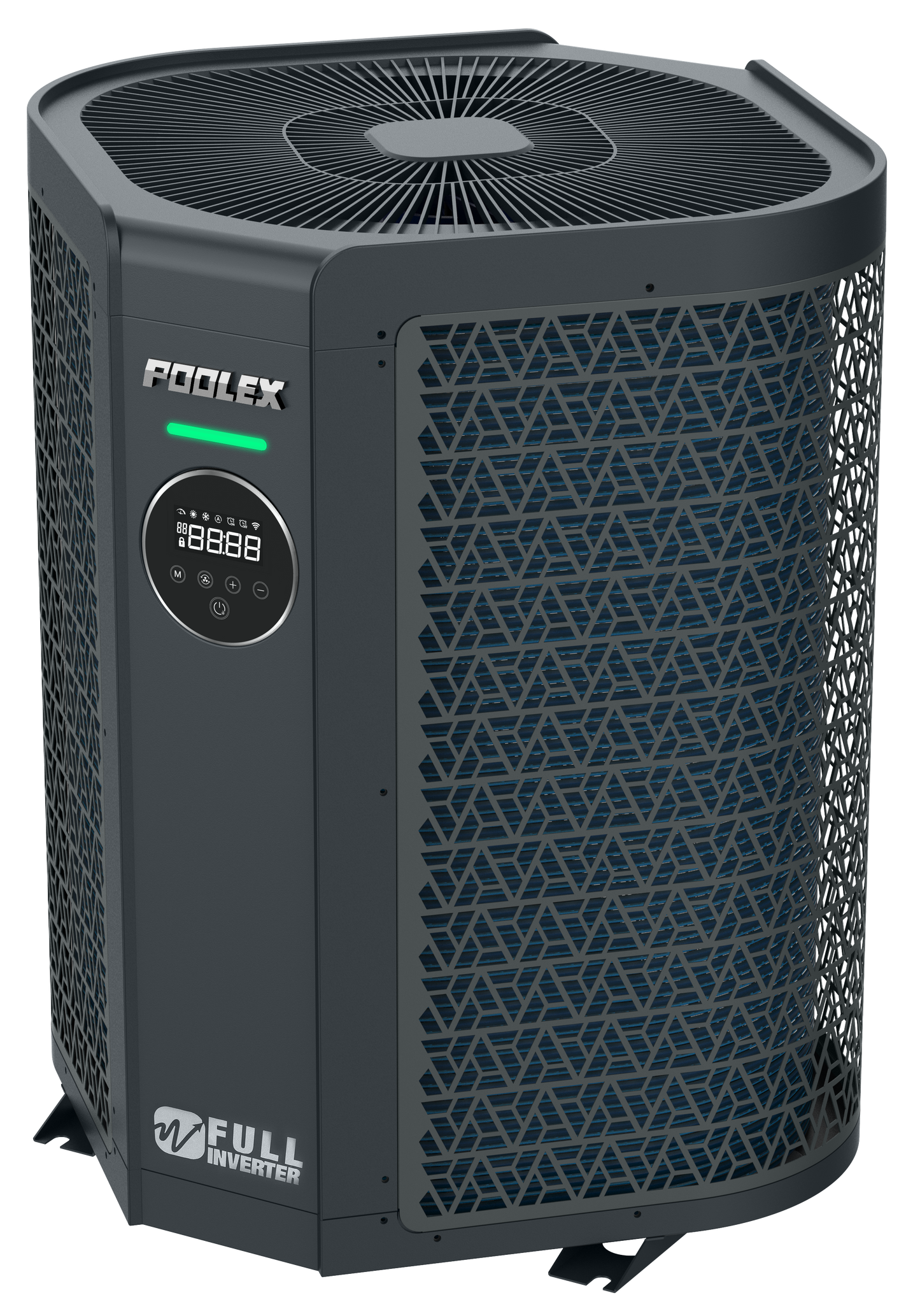Poolex Vertigo Fi 2 – Full Inverter Poolvärmepump med Vertikal Ventilation