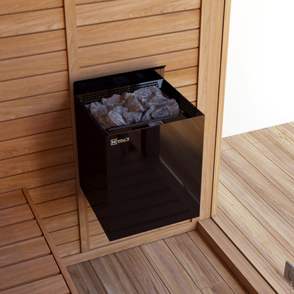 Bastuaggregat HOLL’S VULKANO COMBI Black 6 kW