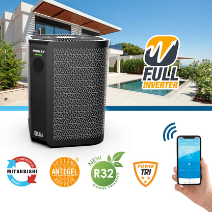 Poolex Vertigo Fi 2 – Full Inverter Poolvärmepump med Vertikal Ventilation