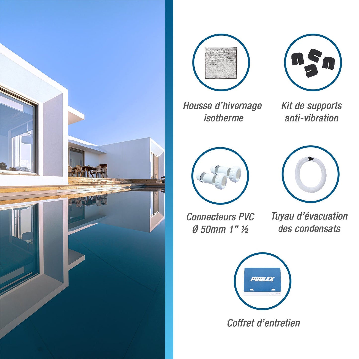 Poolex Vertigo Fi 2 – Full Inverter Poolvärmepump med Vertikal Ventilation