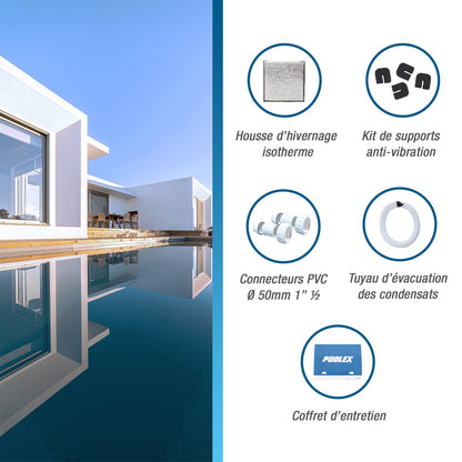 Poolex Vertigo Fi 2 – Full Inverter Poolvärmepump med Vertikal Ventilation