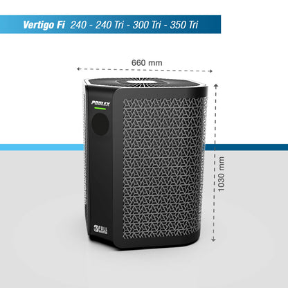 Poolex Vertigo Fi 2 – Full Inverter Poolvärmepump med Vertikal Ventilation