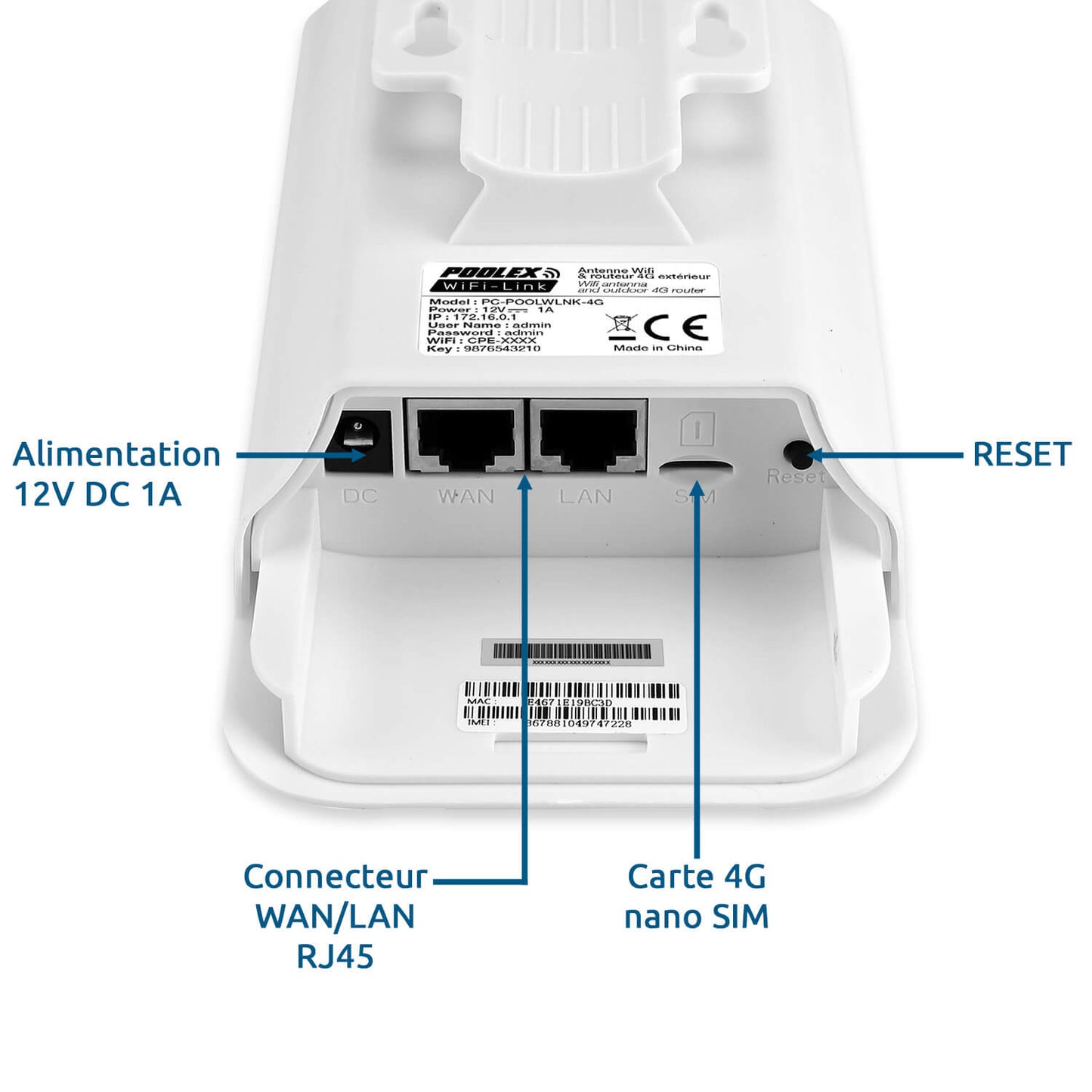 Poolex WiFi Link 4G – Utomhus Router & WiFi-Förlängare för Pool