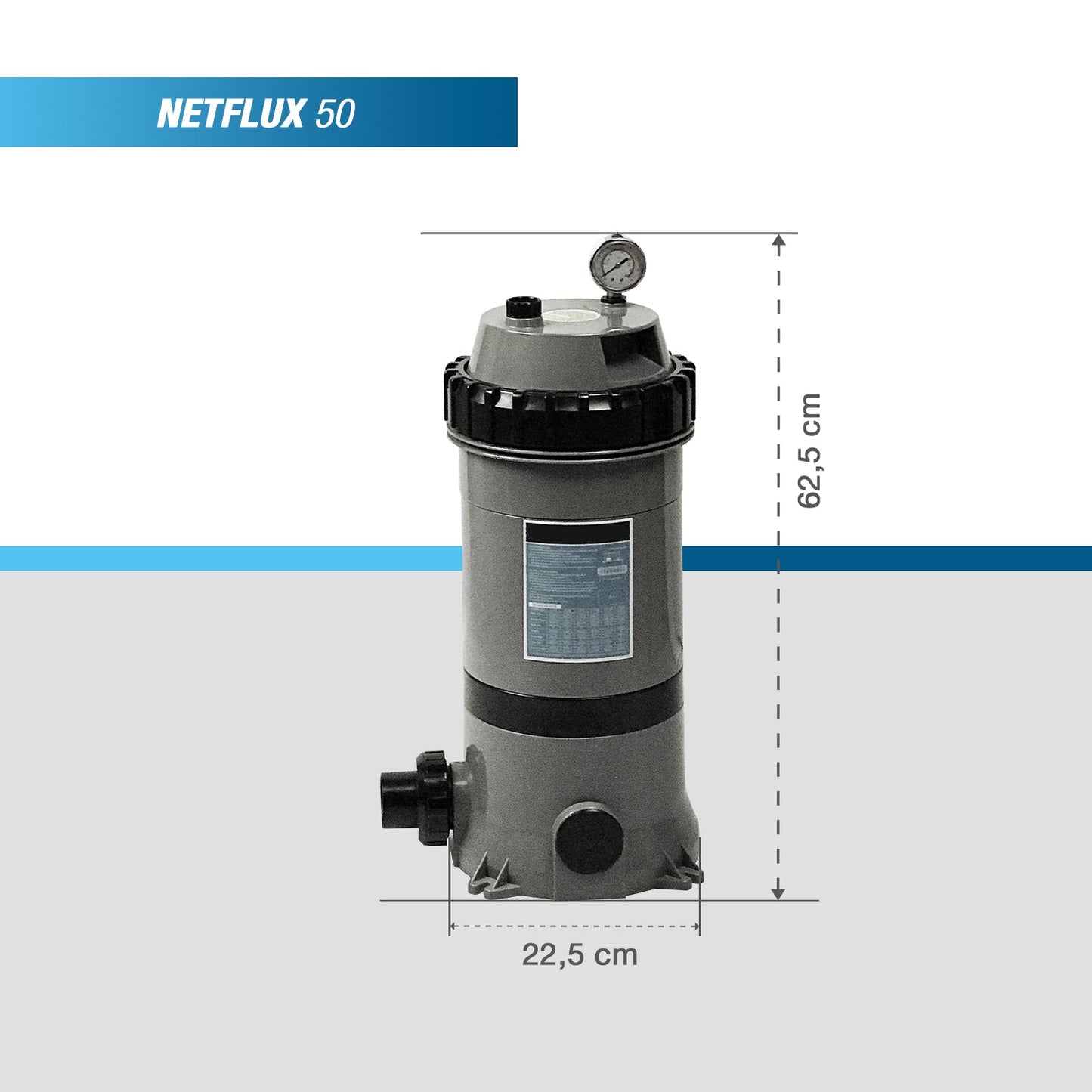Poolex Netflux Patronfilter – 25–80 m³