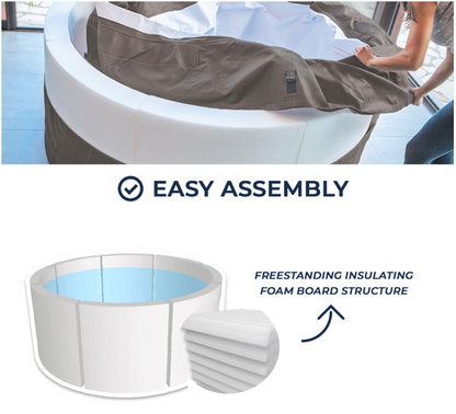 NetSpa Vita Premium 6 Personer Semi-Rigid Spa med Möbler
