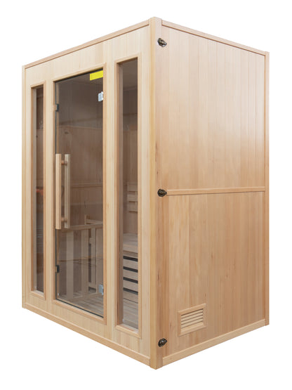 Sauna Vapeur ZEN 3 Personer – Traditionell Finsk Bastu med Harvia Aggregat