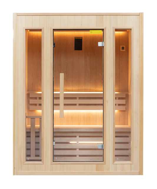Sauna Vapeur ZEN 3 Personer – Traditionell Finsk Bastu med Harvia Aggregat