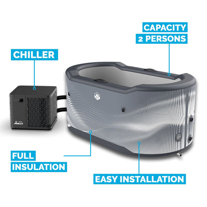 NetSpa Järvi Icebath med Chiller 3–40°C – 3 kW / 4 kW / 5 kW
