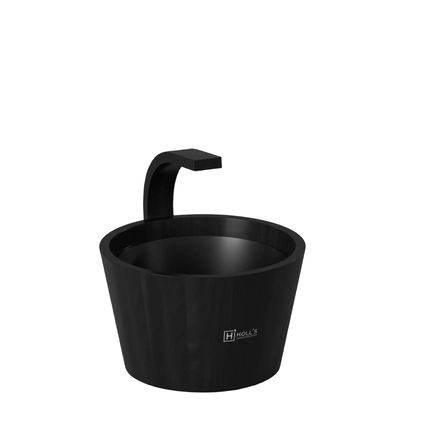 Bastutillbehör Holl’s Onyxia Black – Bastuhink & slev i svart design