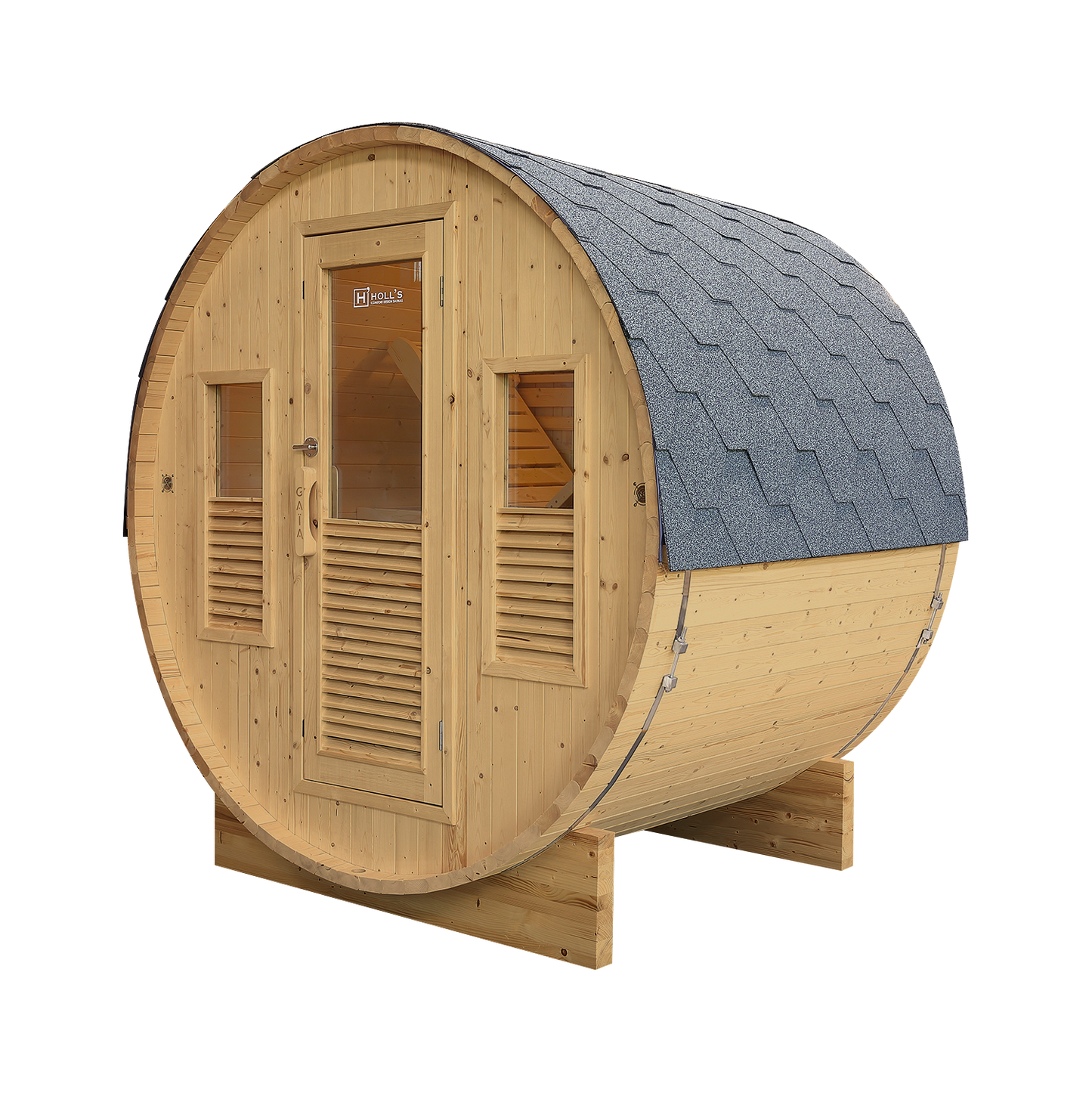 Sauna Gaïa Bella – Utomhusbastu i Massiv Gran (3 personer)