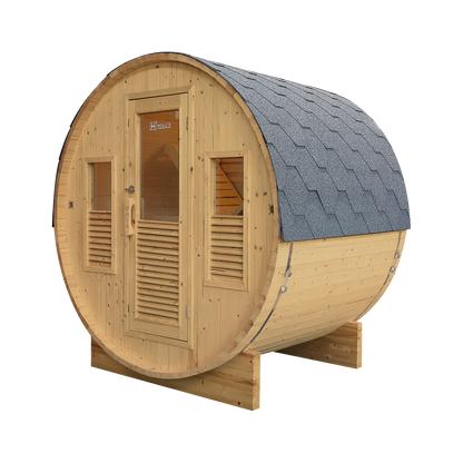 Sauna Gaïa Bella – Utomhusbastu i Massiv Gran (3 personer)