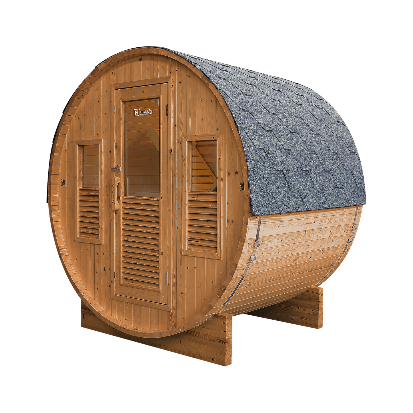 Sauna Gaïa Bella – Utomhusbastu i Massiv Gran (3 personer)