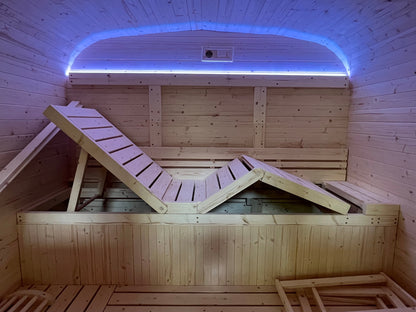 Holl’s Gaïa Nova Utomhusbastu 6 Personer – Kanadensisk Gran med LED Kromoterapi