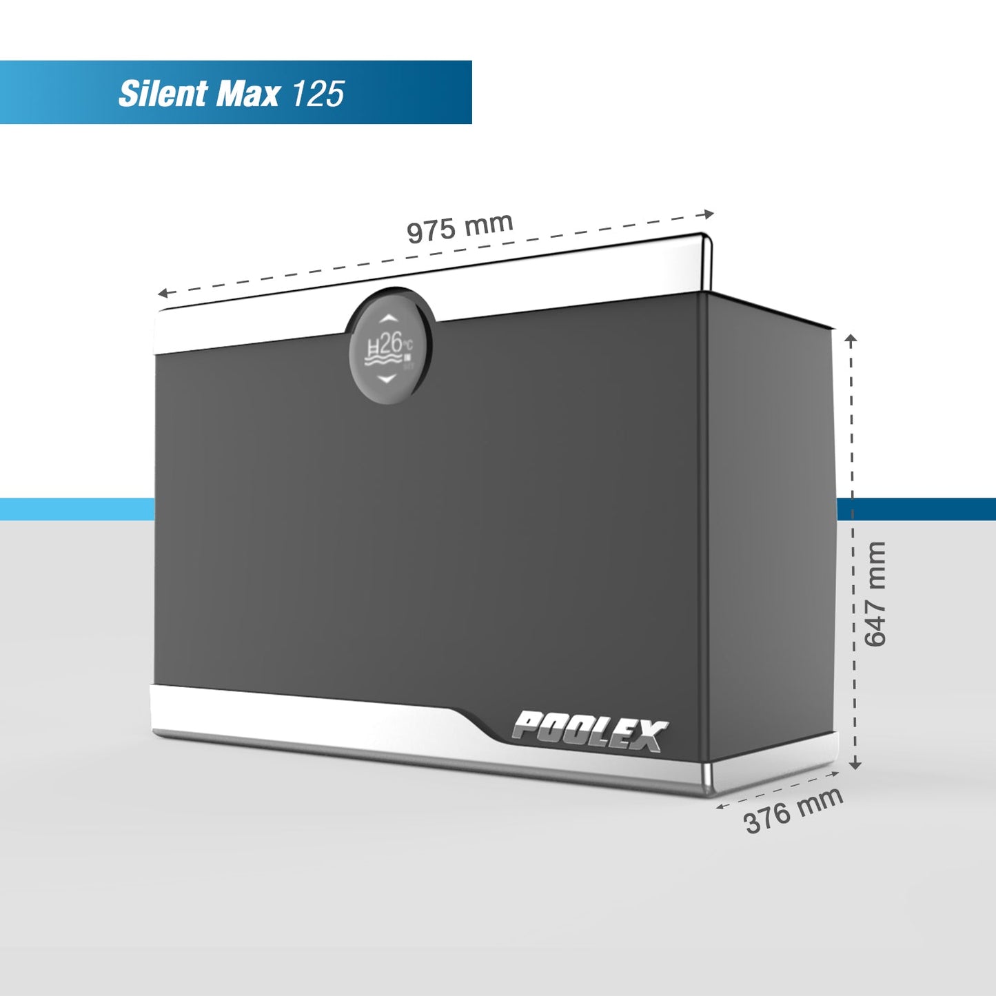 Poolex Silent Max – Ultra tyst Full Inverter poolvärmepump med WiFi