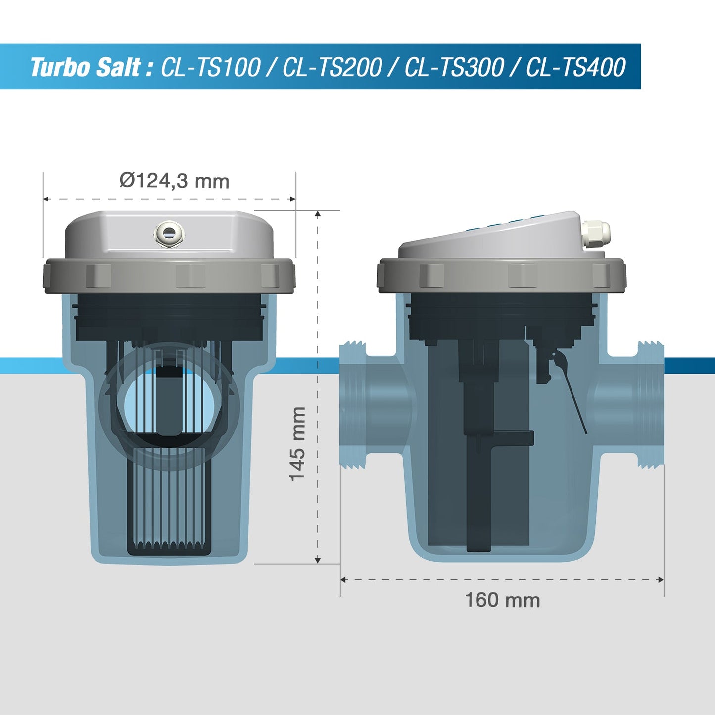 Saltklorinator Poolex Turbo Salt 10-80 m3