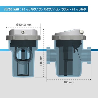 Saltklorinator Poolex Turbo Salt 10-80 m3