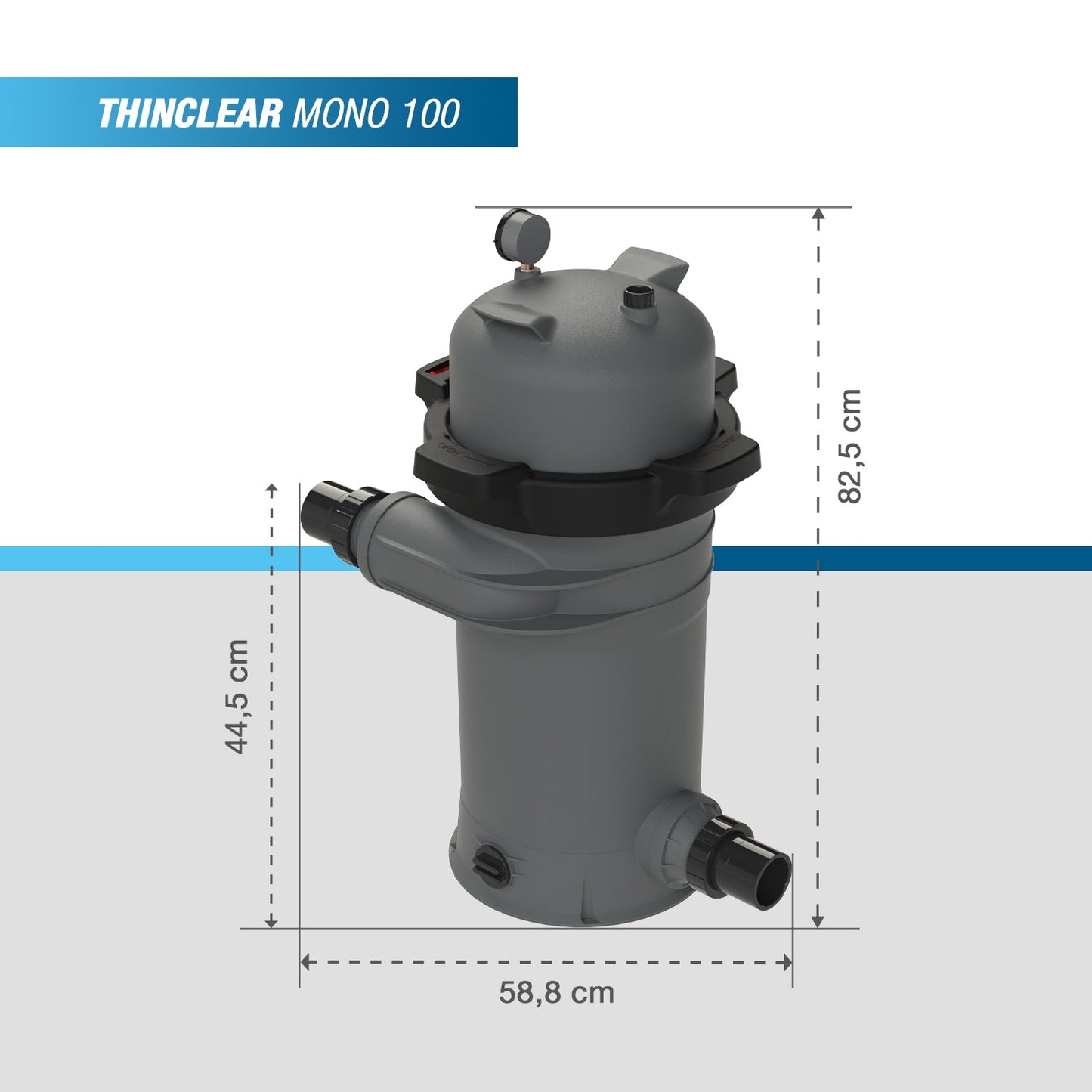 Poolex Thinclear Mono Patronfilter 100 / 150 / 200 – 15 Micron Eco Poolfiltrering