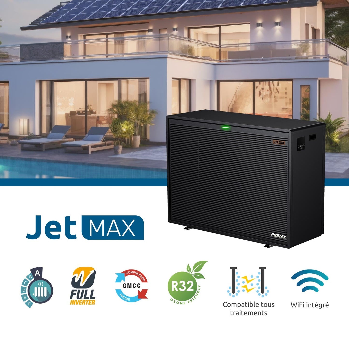 Poolex Jet Max Premium Full Inverter Poolvärmepump