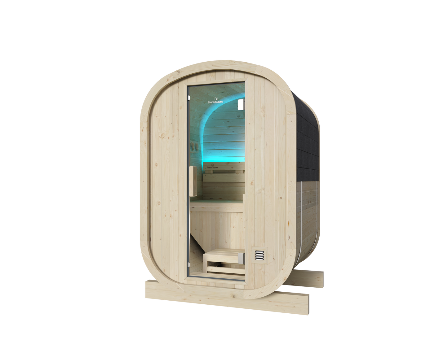 Sauna Gaïa Urban 2 Personer – Utomhusbastu i Kanadensisk Gran (130x130 cm)