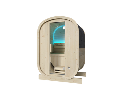 Sauna Gaïa Urban 2 Personer – Utomhusbastu i Kanadensisk Gran (130x130 cm)