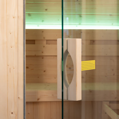 Sauna Gaïa Urban 2 Personer – Utomhusbastu i Kanadensisk Gran (130x130 cm)