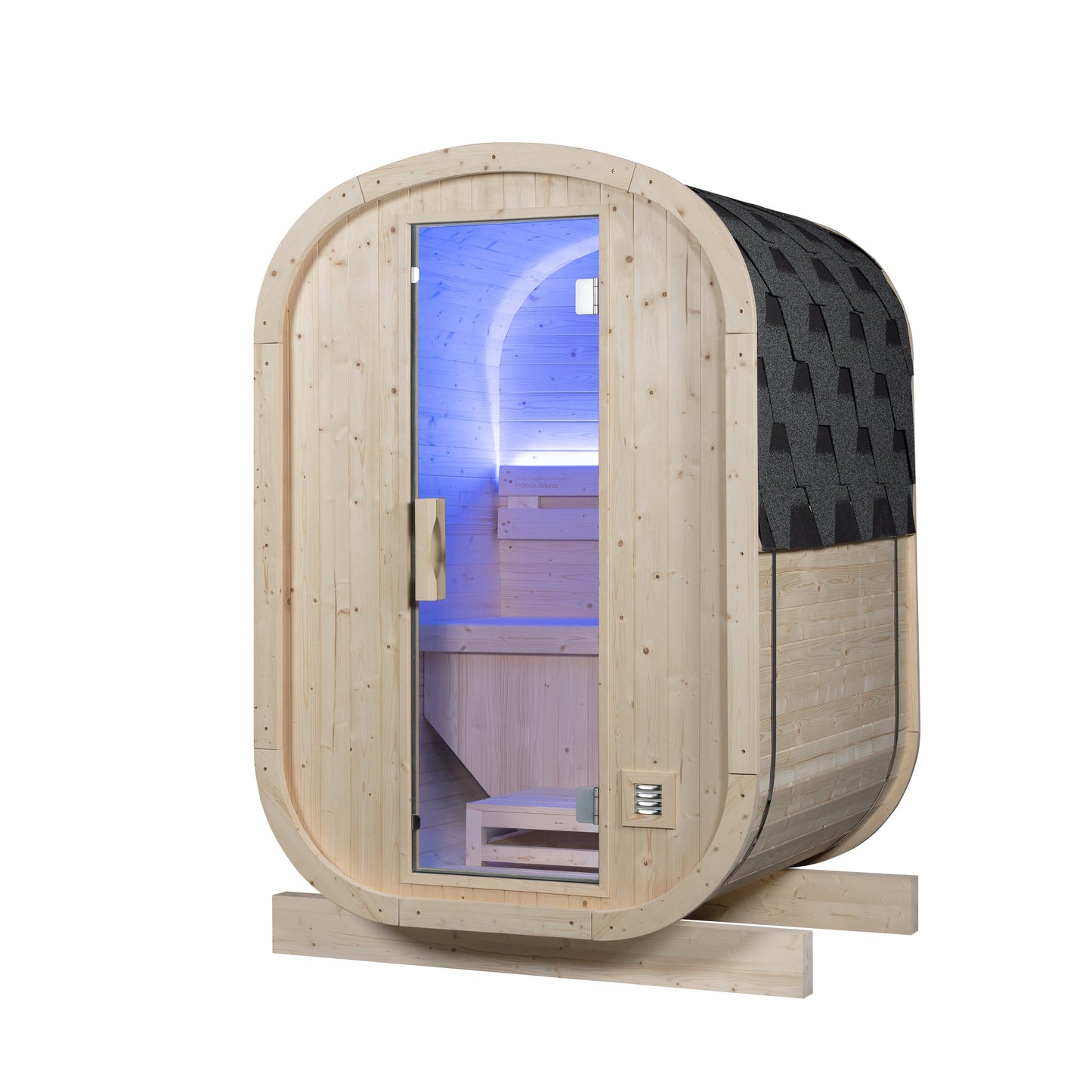 Sauna Gaïa Urban 2 Personer – Utomhusbastu i Kanadensisk Gran (130x130 cm)