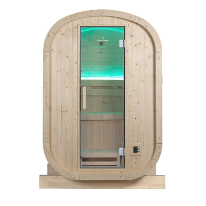 Sauna Gaïa Urban 2 Personer – Utomhusbastu i Kanadensisk Gran (130x130 cm)