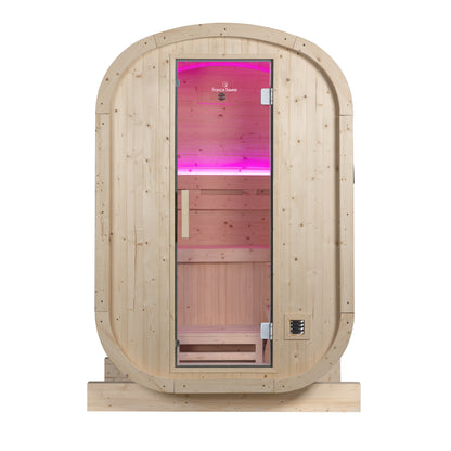 Sauna Gaïa Urban 2 Personer – Utomhusbastu i Kanadensisk Gran (130x130 cm)