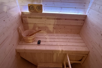 Sauna Gaïa Urban 2 Personer – Utomhusbastu i Kanadensisk Gran (130x130 cm)