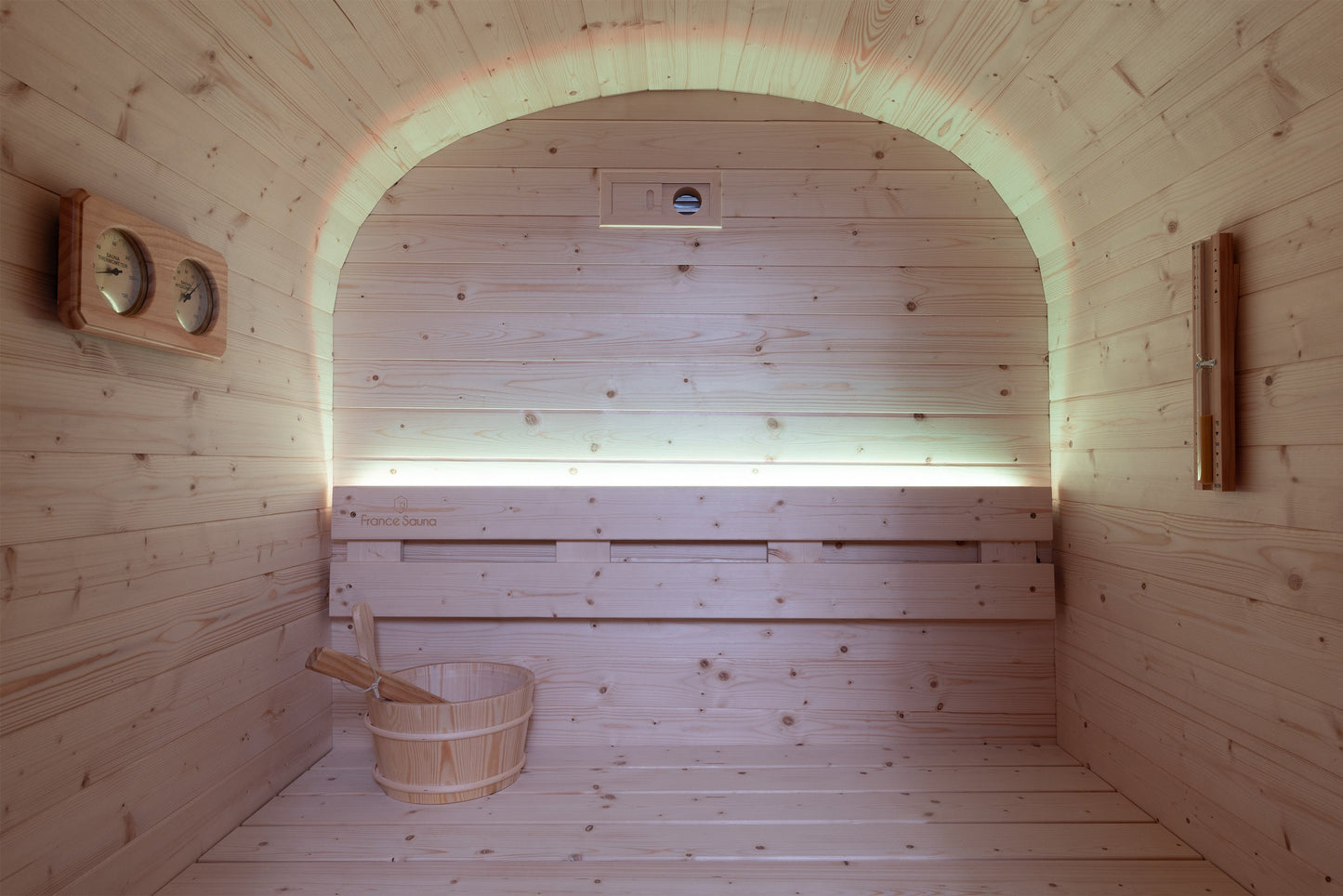 Sauna Gaïa Urban 2 Personer – Utomhusbastu i Kanadensisk Gran (130x130 cm)